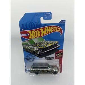 HOT WHEELS ZAMAC ’64 CHEVY NOVA WAGON HW FLAMES 3/10 FREE SHIPPING